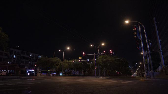 北京夜景空镜头-朝阳路e