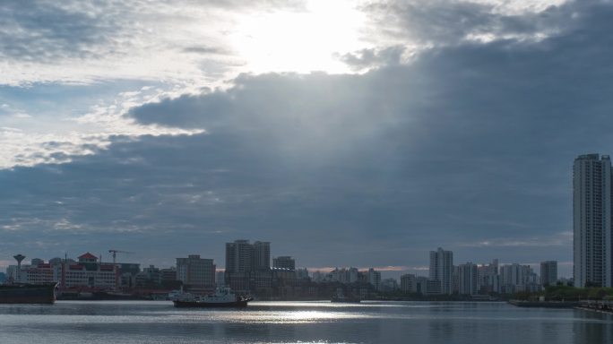 海湾早晨阳光-延时