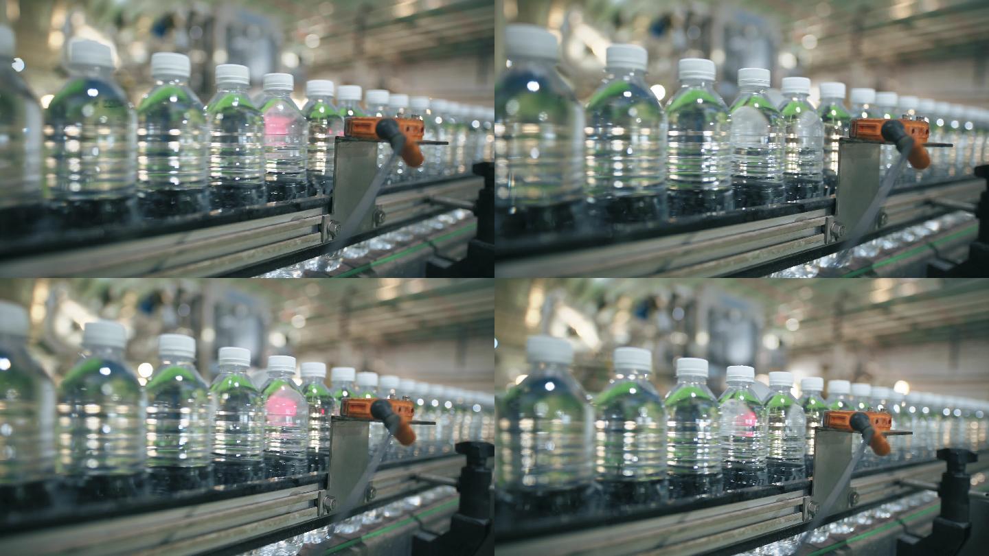 激光指针计数矿泉水厂生产线的水瓶数量将纯净泉水装入瓶装和罐瓶装水厂生产线