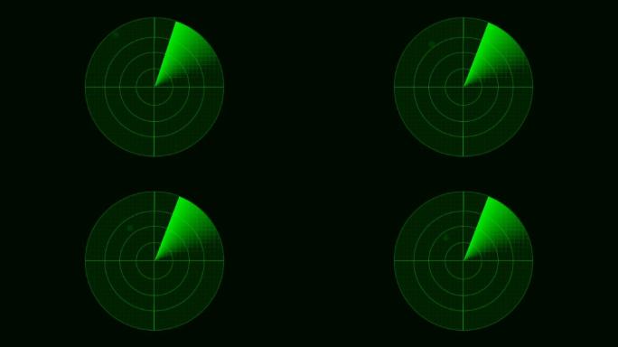 雷达显示目标扫描