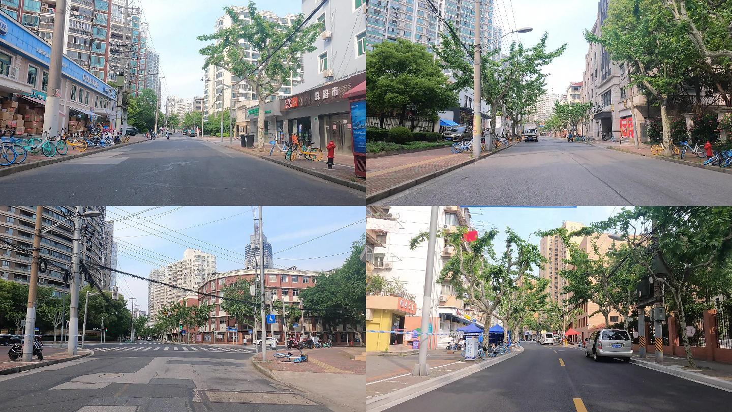 上海封城中的阳光老街区路况