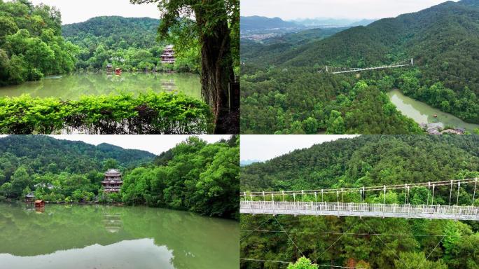 桂林大圩逍遥湖景区航拍