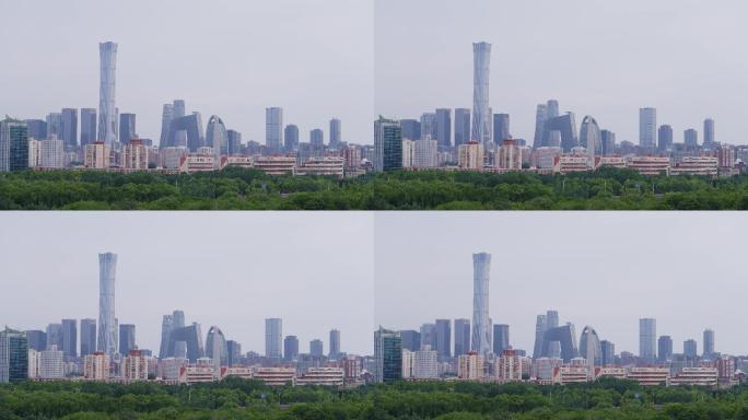 【4K原创】北京国贸CBD全景远景6