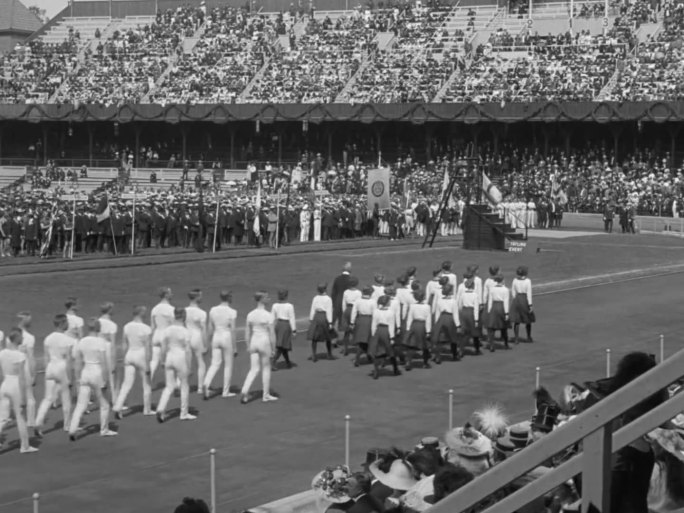20世纪初开幕式 运动会旗手