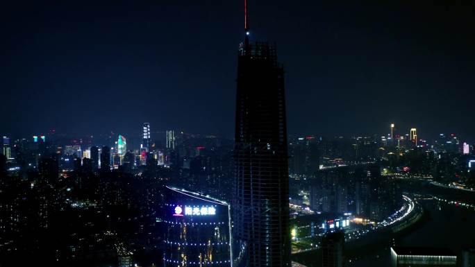 重庆夜景龙湖时代天街陆海国际大全景延时