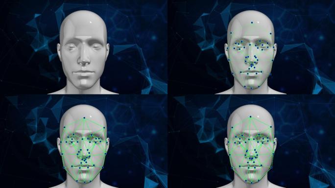 扫描人脸的生物特征人脸识别技术