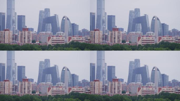 【4K原创】北京国贸CBD全景远景4