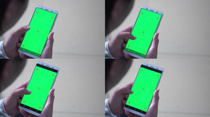 4K手机绿幕操作抠像素材