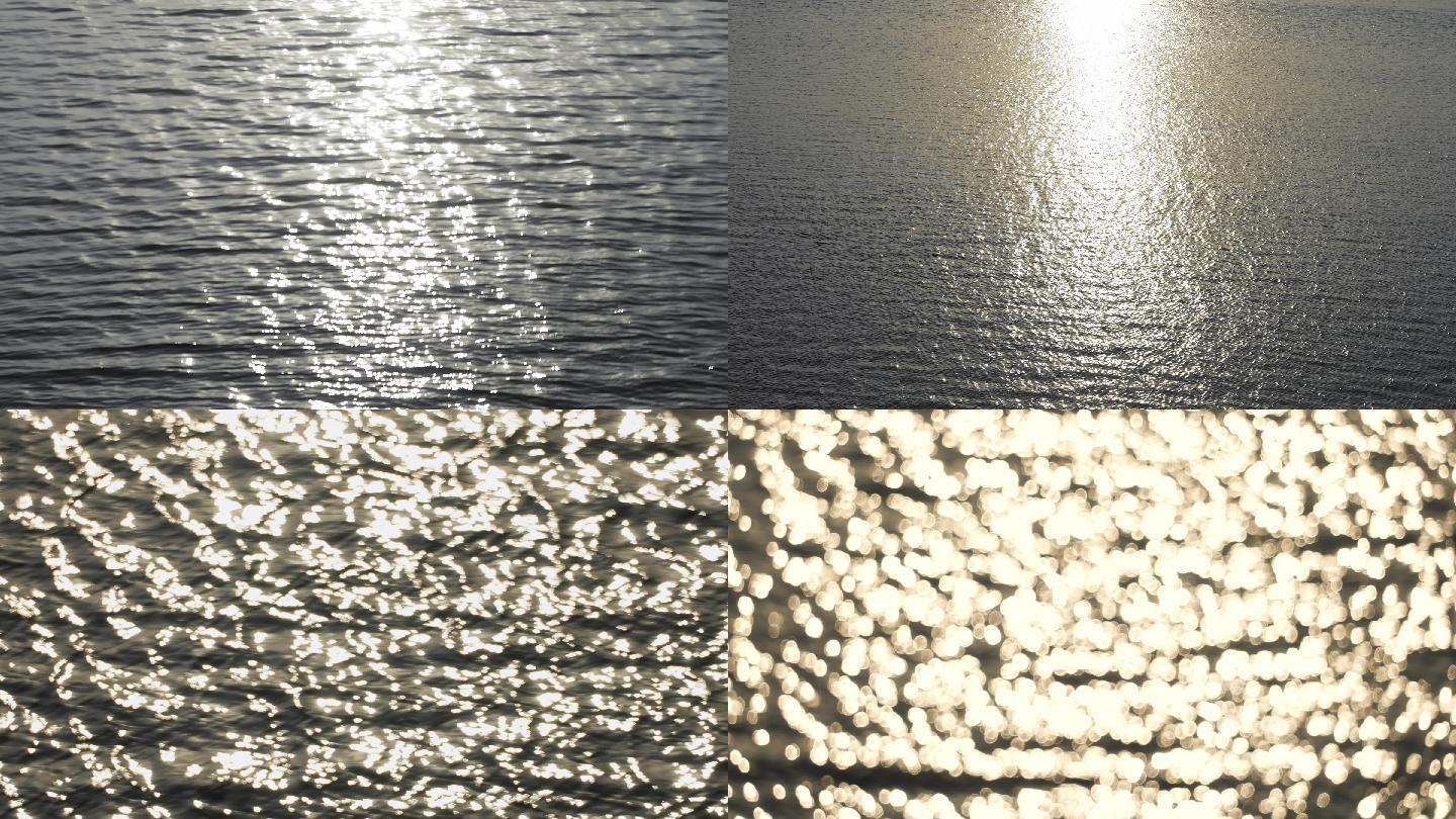 湖面水波纹水光波粼粼水光波