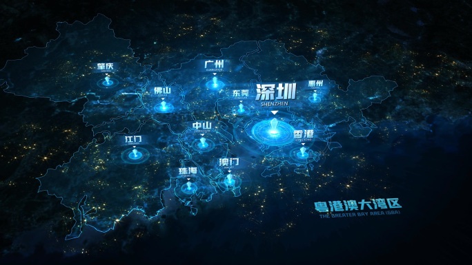 【原创】粤港澳大湾区科技地图4K