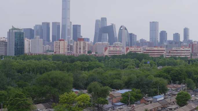 【4K原创】北京国贸CBD全景远景2