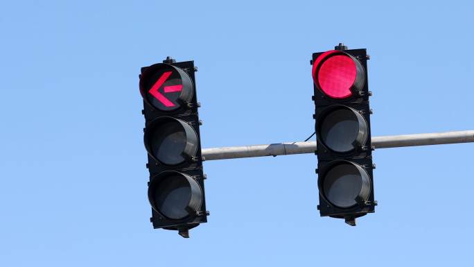 4k红绿灯 人行道信号灯 红灯 绿灯