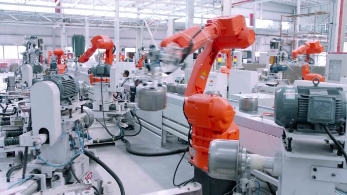 自动化 机械臂 生产线 智慧工厂 现代化