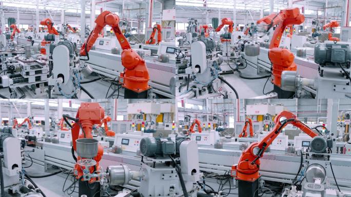 自动化 机械臂 生产线 智慧工厂 现代化