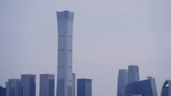 【4K原创】北京国贸CBD全景远景5