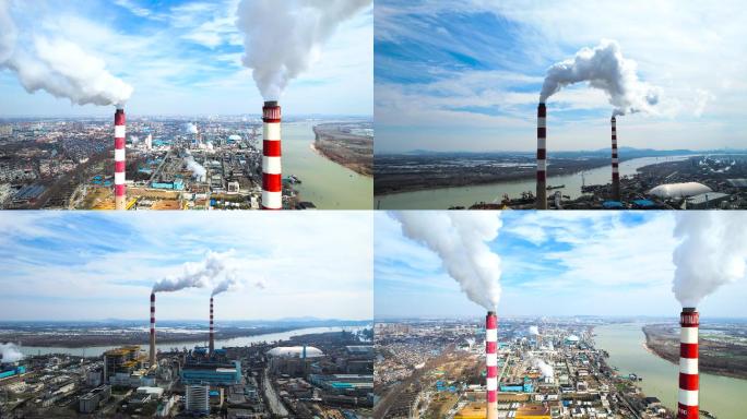 【4分钟】化工厂-大烟囱 污染排放