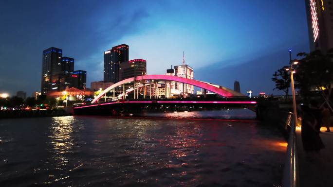 4K宁波灵桥及周边唯美灯景