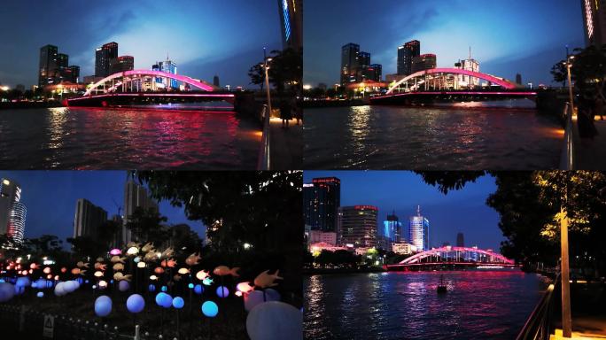 4K宁波灵桥及周边唯美灯景