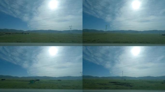 四川阿坝诺尔盖县风景-晨雾中的诺尔盖草原