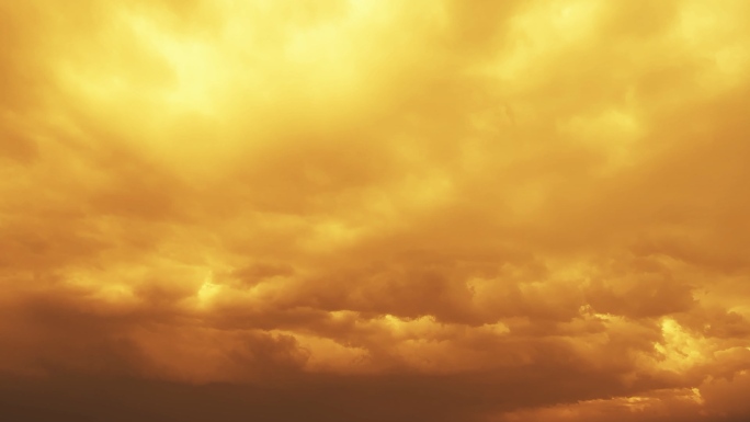 【HD天空】云端金色云朵大气庄重氛围背景