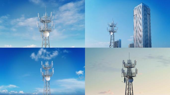 4K信号发射塔基站5G通讯塔