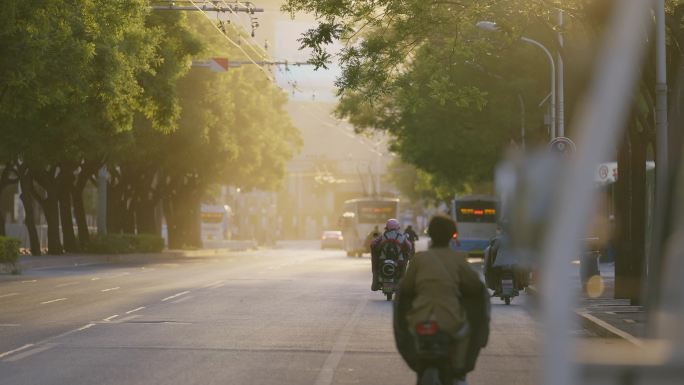 【4K原创】夕阳下的道路