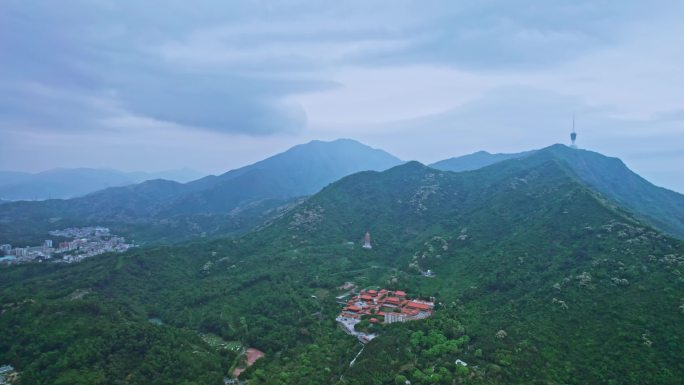 航拍深圳仙湖植物园全景全集视频