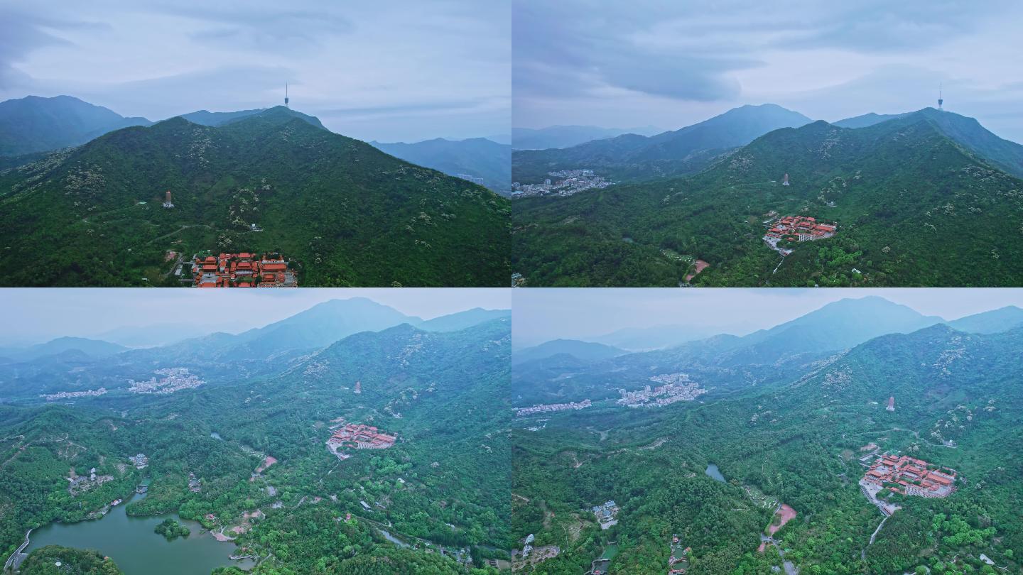 航拍深圳仙湖植物园全景全集视频