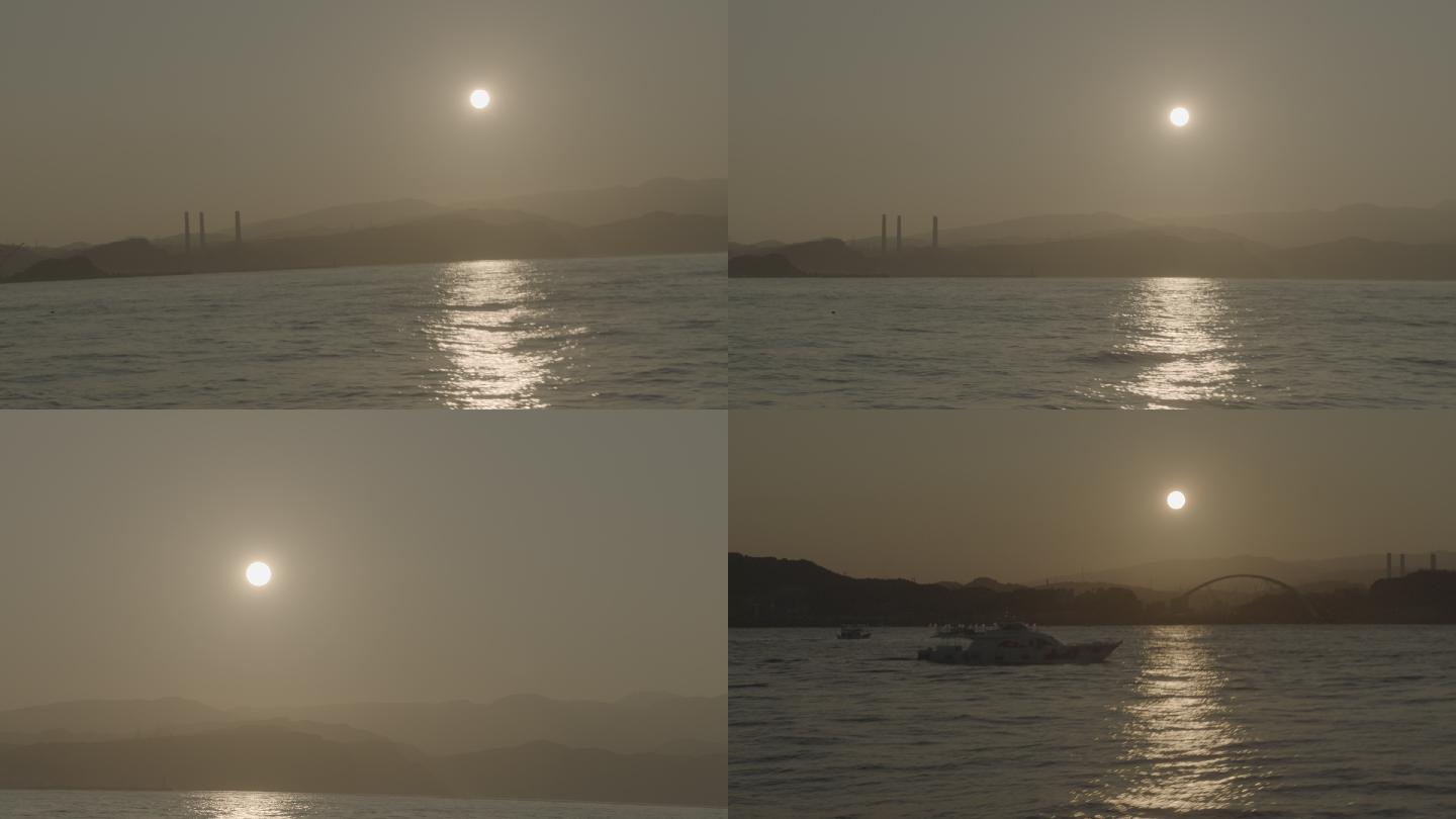 海上太阳落日