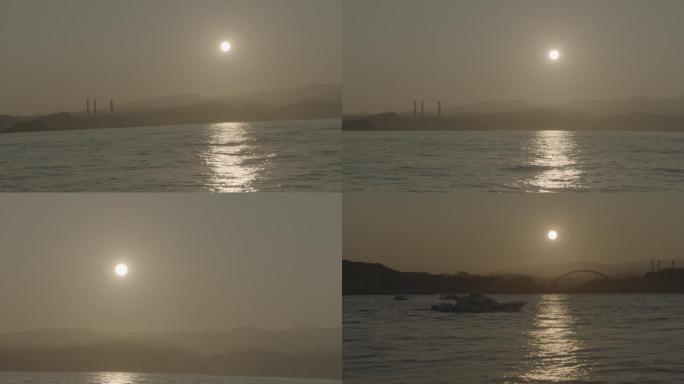 海上太阳落日