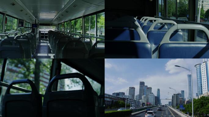 疫情下的北京，空荡的公交车，疫情防控