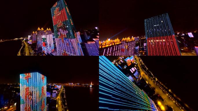 【fpv】武汉万达中心夜景灯光秀航拍