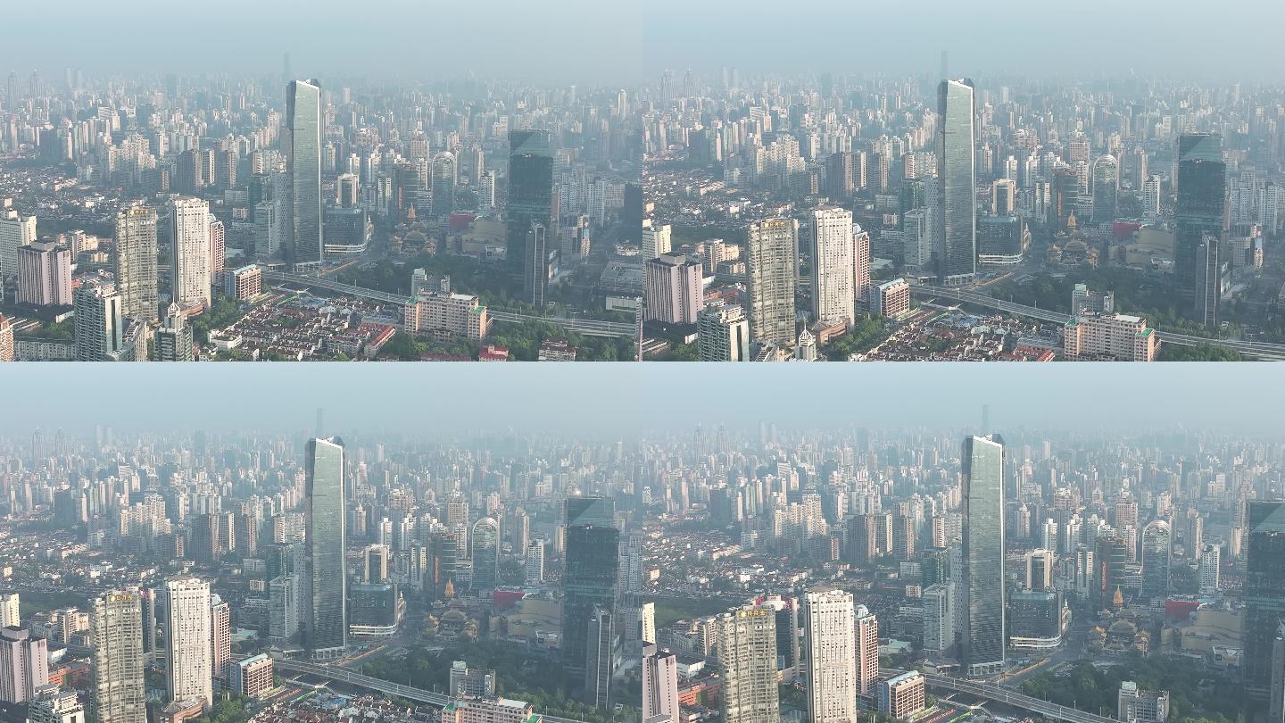 4K原素材-上海空城，上海会德丰国际广场