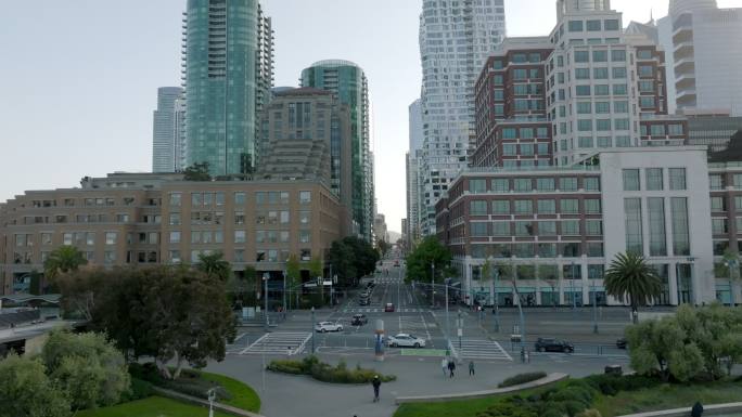 旧金山。无人机视图