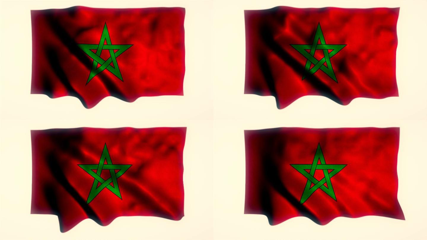 摩洛哥国旗，摩洛哥国旗