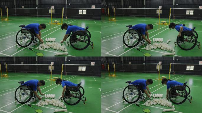 残疾人羽毛球训练