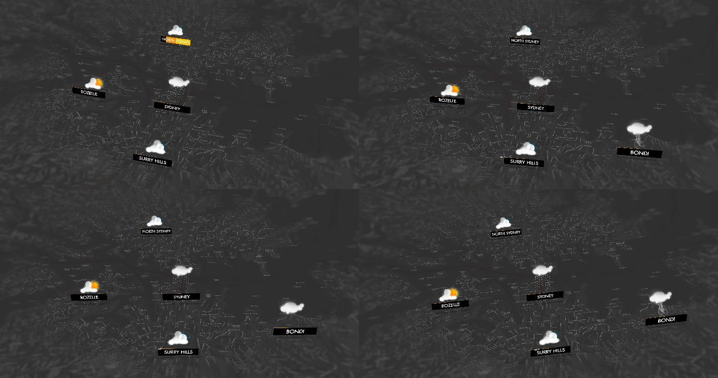 悉尼天气图气象模拟