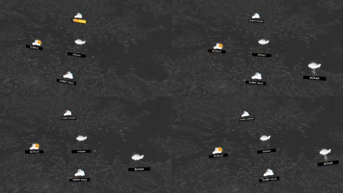 悉尼天气图气象模拟