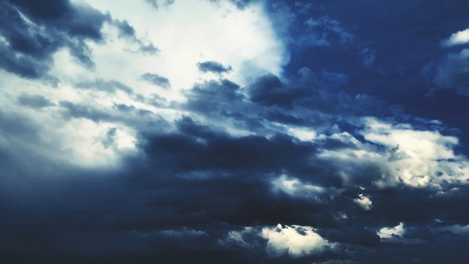 【HD天空】深蓝奇幻云层光阴云影压抑氛围