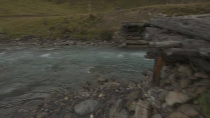 西藏风光 村庄河流