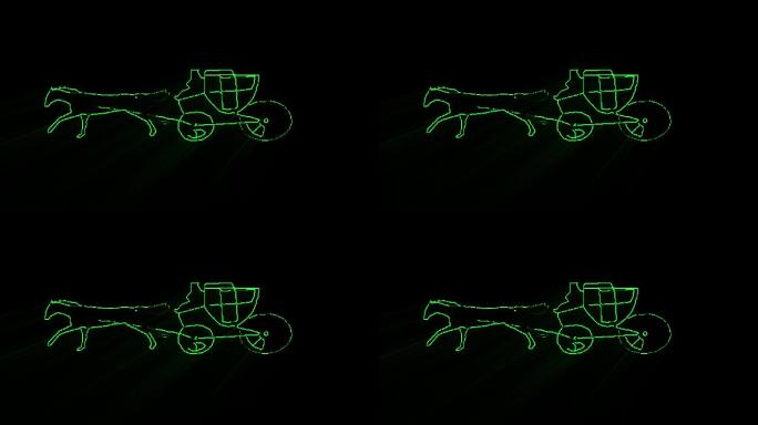 马拉车-激光山体投影