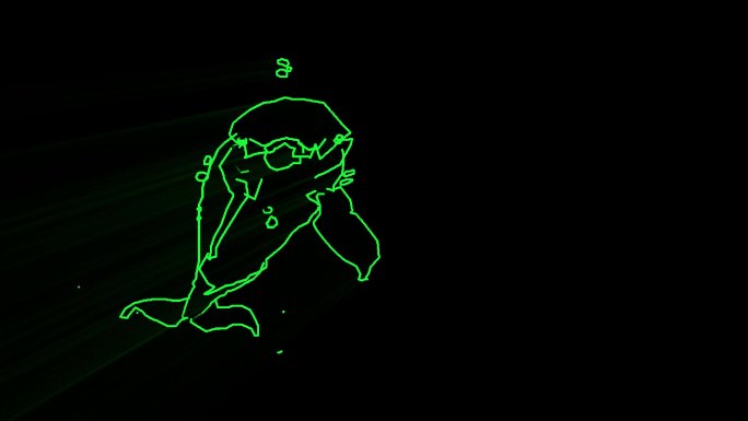 海豚激光表演-户外海豚投影