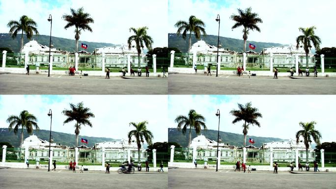 地震后的海地总统府