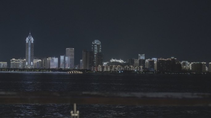 海边城市唯美夜景