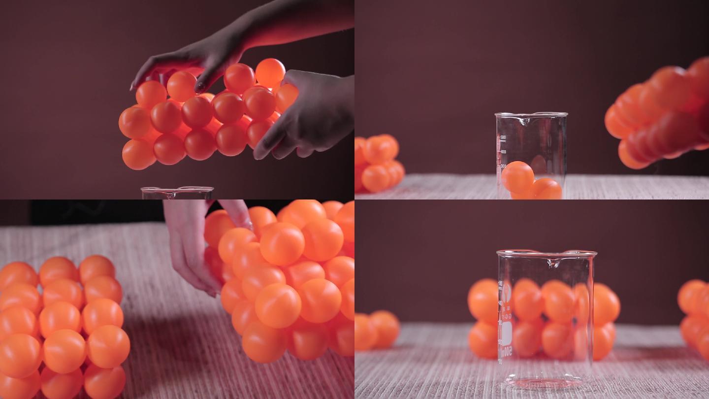 【镜头合集】乒乓球氨基酸肽 蛋白质分子