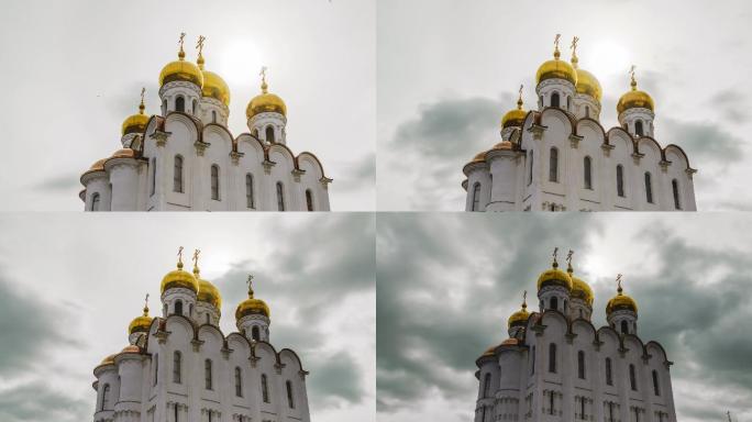 俄罗斯堪察加半岛圣三一正统教堂。