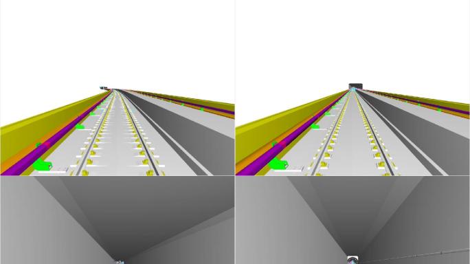 地铁高架至隧道区间三维模拟