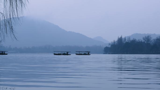 杭州西湖水墨山水