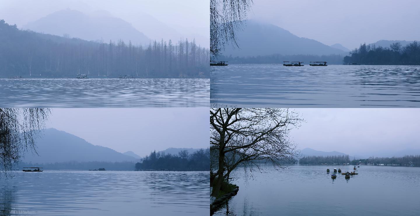 杭州西湖水墨山水