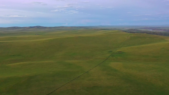 航拍呼伦贝尔大草原日落 (17)